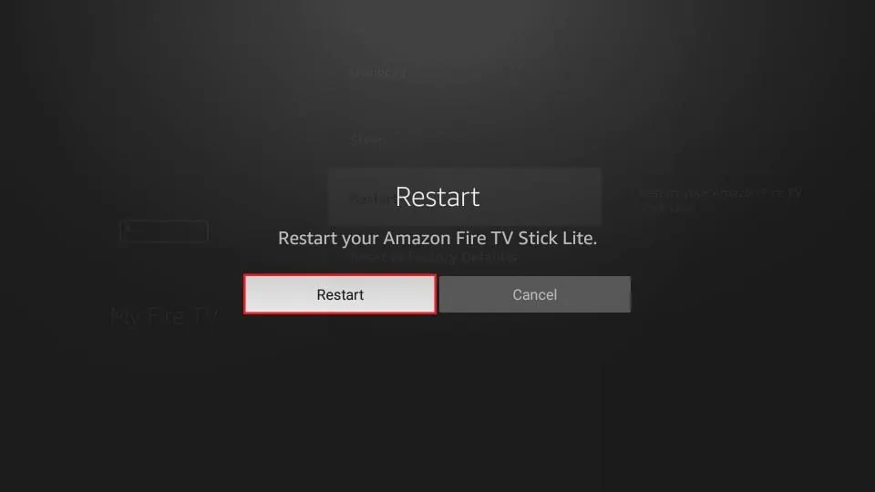 how to restart a firestick 2 instructions