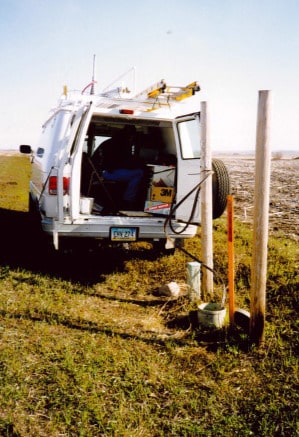 equipment in van